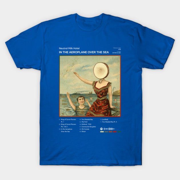 Test - Neutral Milk Hotel - In the Aeroplane Over the Sea Tracklist Album T-Shirt