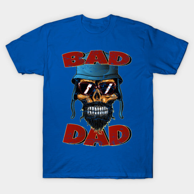 Test - Bad Dad Biker Skull T-Shirt