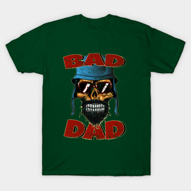 Test - Bad Dad Biker Skull T-Shirt