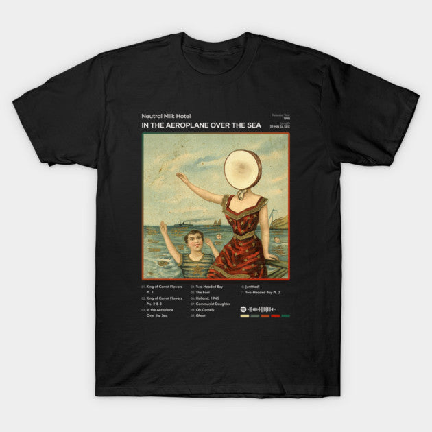 Test - Neutral Milk Hotel - In the Aeroplane Over the Sea Tracklist Album T-Shirt
